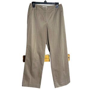 Talbots Chino Pants Straight Tan Lightweight Twill Travel Academia Preppy Wom 6